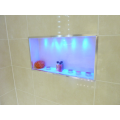 Tiled alcove as shelf