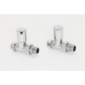 Towel Warmer Modern Radiator Valve-Straight CP pair Towel Warmer Modern Radiator Valve-Straight CP pair