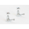 Cross Top Bath Pillar Taps CP Cross Top Bath Pillar Taps CP