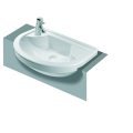 VITRA S50 BASIN 55CM COMPACT 1TH WHITE VITRA S50 BASIN 55CM COMPACT 1TH WHITE