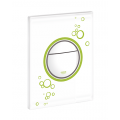 GROHE NOVA CIRCLES FLUSHPLATE WHITE/GREEN
