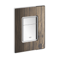 GROHE COSMOS FLUSH PLATE WOOD MACASSAR