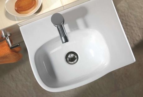 MODA 450 OFFSET WASHBASIN RH 1 TAP