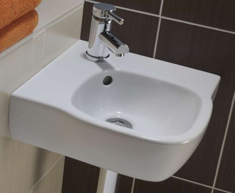 MODA 500 CORNER WASHBASIN 1 TAP
