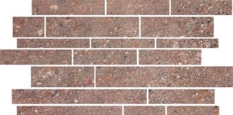 Canyon Semi Polished Mocca Brick Mosaic