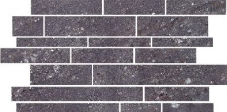 Canyon Semi Polished Dark Grey Brick Mosaic