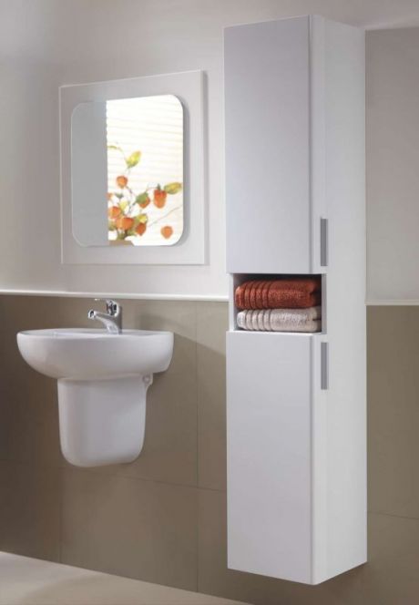 ALCONA TALL CABINET WHITE