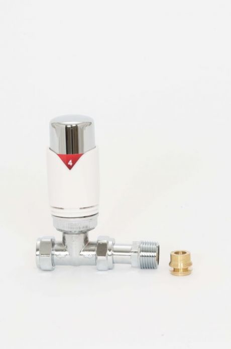 Bute TRV 15mm/10mm reducer - Straight single White