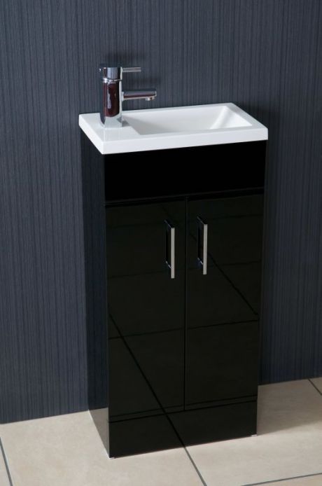 400 Floor Standing Basin and Furniture Unit BLACK