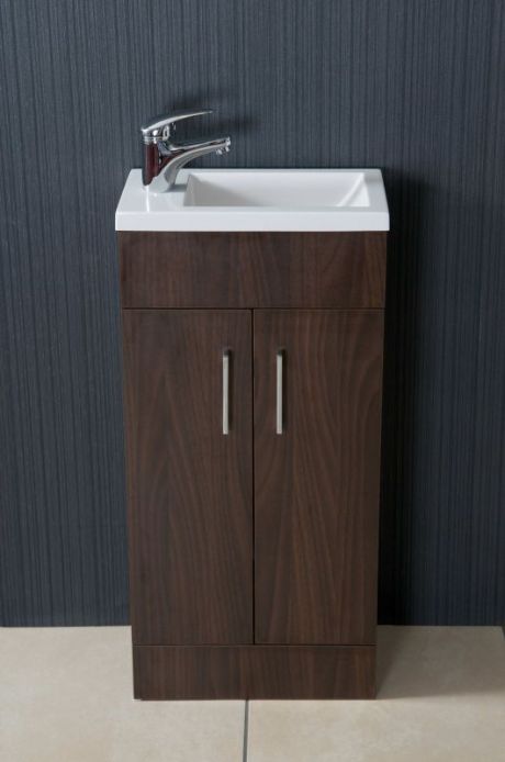 400 Floor Standing Basin and Furniture Unit WALNUT