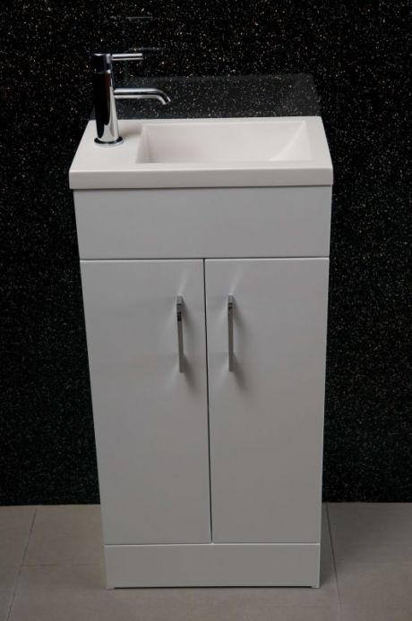 400 Floor Standing Basin and Furniture Unit WHITE
