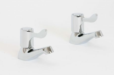 1/4 Turn Lever Bath Pillar Taps CP