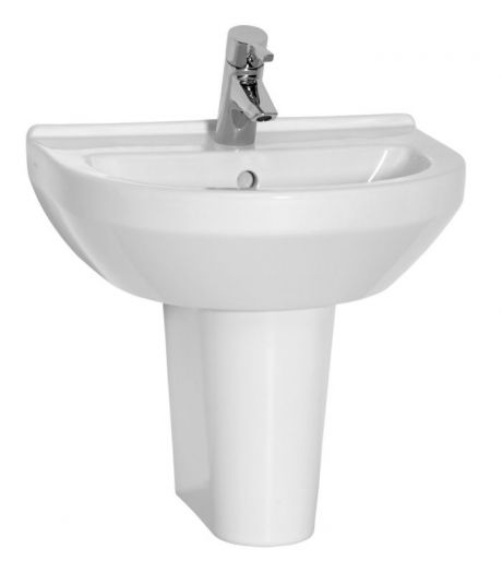 VITRA S50 BASIN 50CM 1TH ROUND WHITE