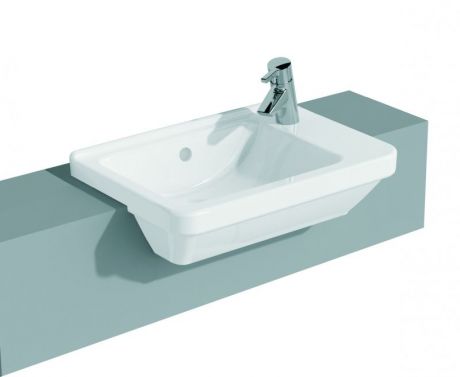 VITRA S50 BASIN 55CM COMPACT 1TH WHITE