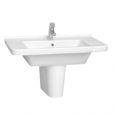 VITRA S50 BASIN 80CM SQUARE 1TH WHITE