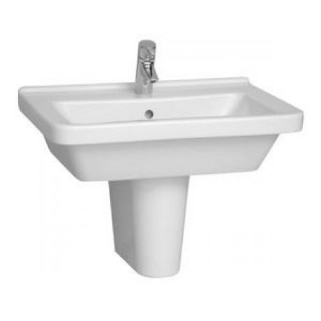VITRA S50 BASIN 65CM SQUARE 1TH WHITE
