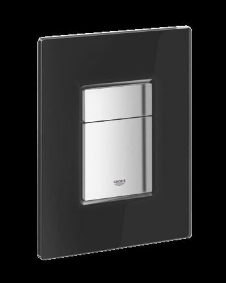 GROHE COSMOS FLUSH PLATE GLASS BLACK