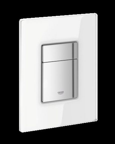 GROHE COSMOS FLUSH PLATE GLASS OPTI-WHITE