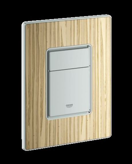 GROHE COSMOS FLUSH PLATE WOOD ASH OLIVE