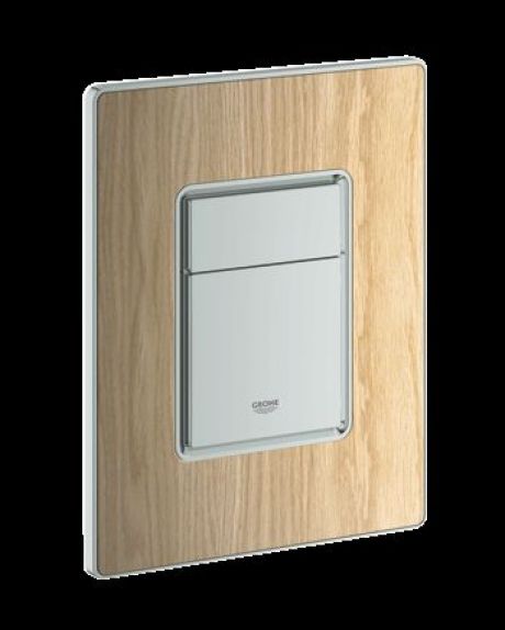 GROHE COSMOS FLUSH PLATE WOOD NATURAL OAK
