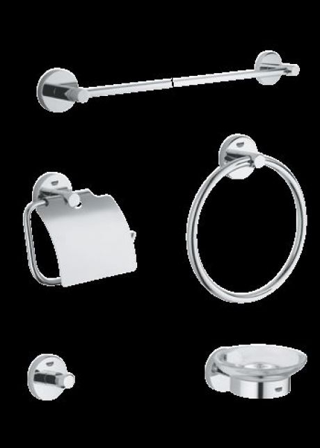GROHE ESSENTIALS 5 PIECE ACCESSORIES SET
