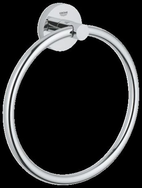 GROHE ESSENTIALS TOWEL RING CP