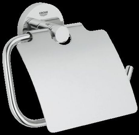 GROHE ESSENTIALS TOILET ROLL HOLDER+COVER
