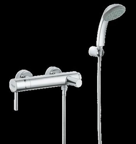GROHE ESSENCE BATH MIXER WITH SHOER SET