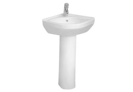 VITRA S50 CORNER BASIN 40CM 1TH WHITE